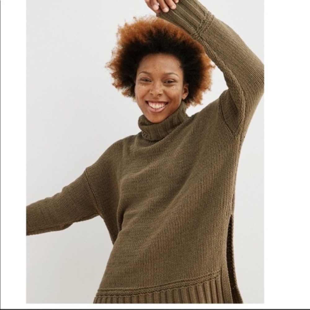 Aerie Oversized Chenille Turtleneck Sweater